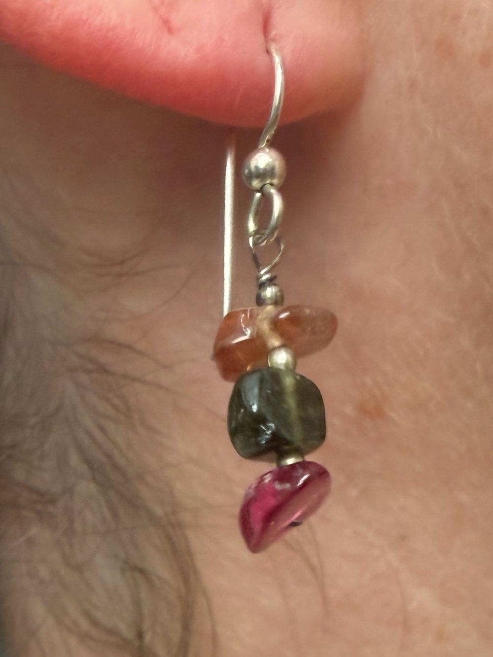 Vintage Tourmaline Drop Earrings